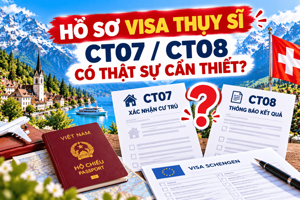HỒ SƠ VISA THỤY SĨ: CT07/CT08 CÓ THẬT SỰ CẦN THIẾT?